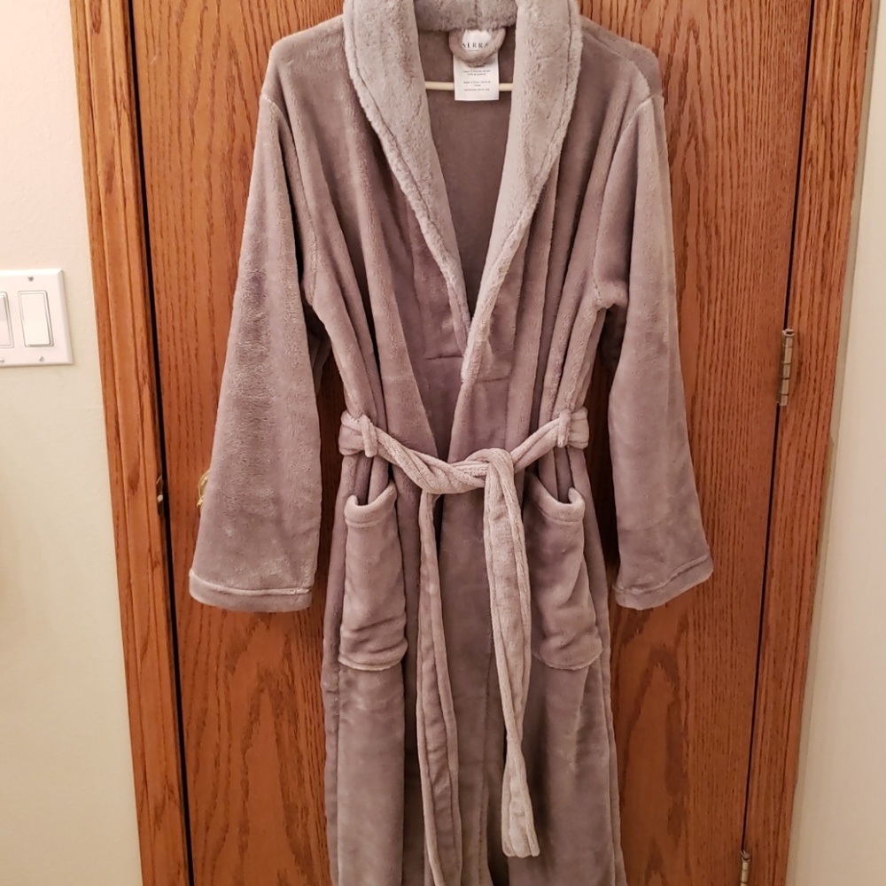 Ladies Microplush Bath Robe